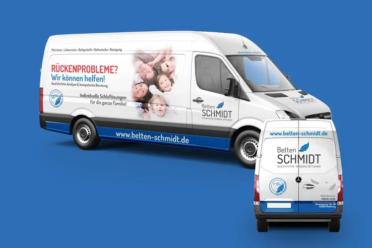 Betten Schmidt GmbH Autobeschriftung